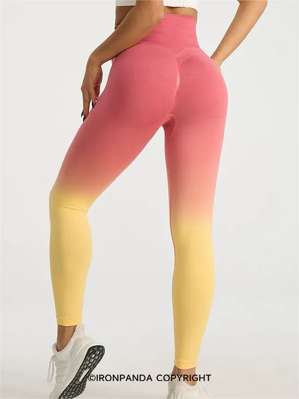 High-Waist Ombre Yoga Pants