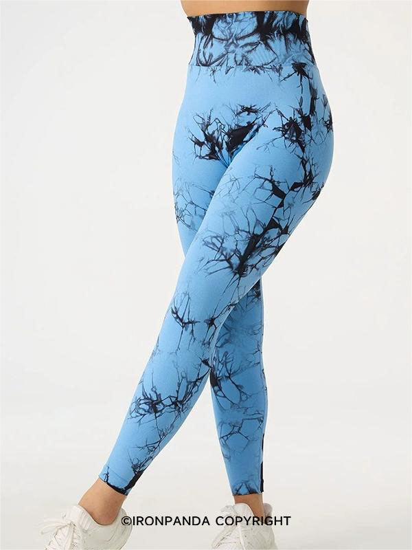 Tie-Dye High-Waist Sculpting Yoga Pants
