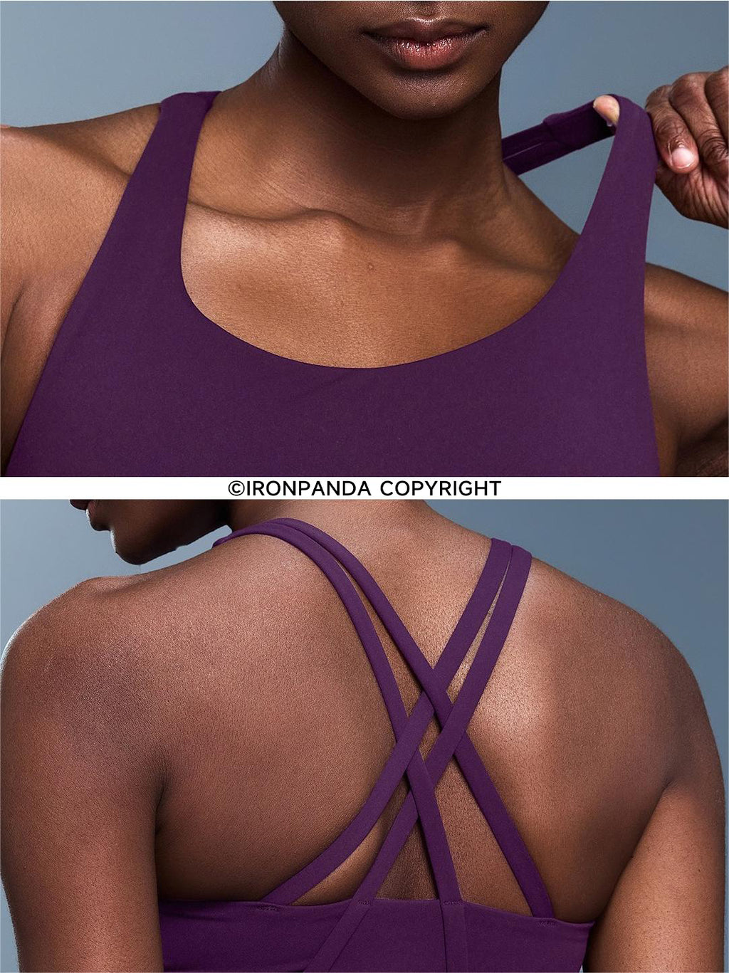 Crisscross Back High-Impact Yoga Bra