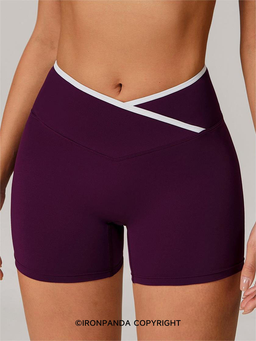 Color-Edge Yoga Shorts