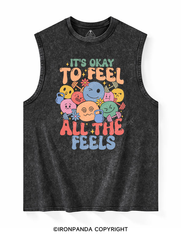 it's okay Washed Tank