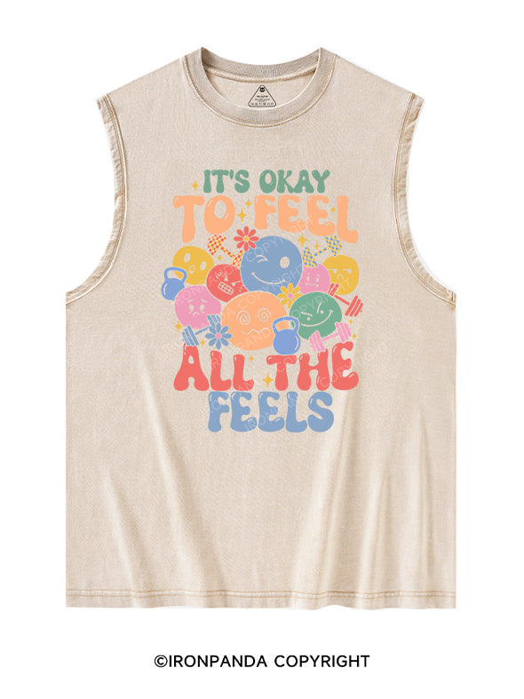 it's okay Washed Tank