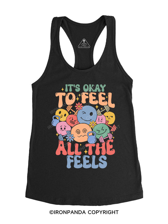 it's okay Gym Racerback Tank