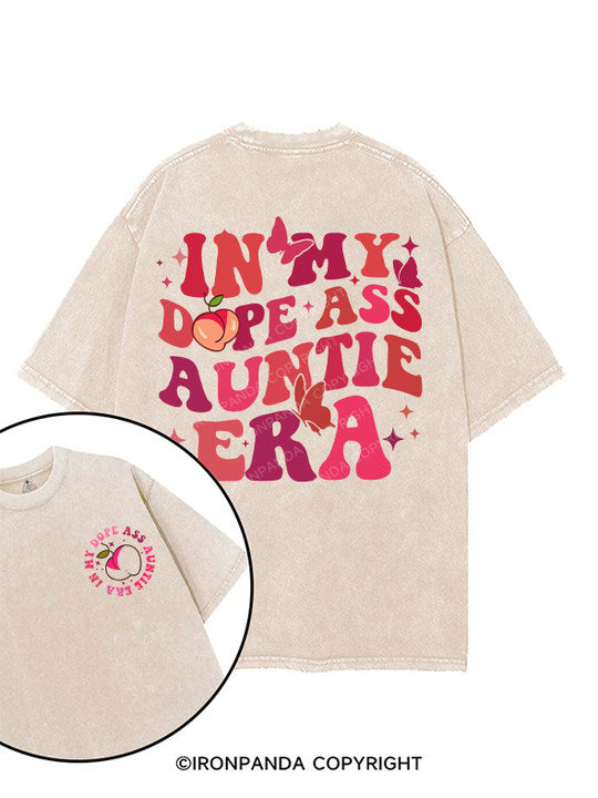In my dope ass auntie era printed Gym Shirt