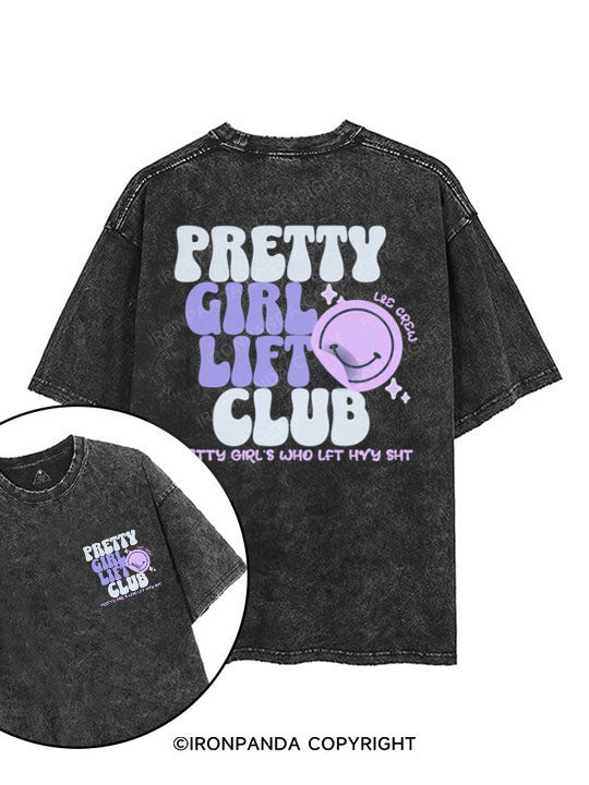 Pretty Girl Club LFT HVY SHT printed Gym Shirt