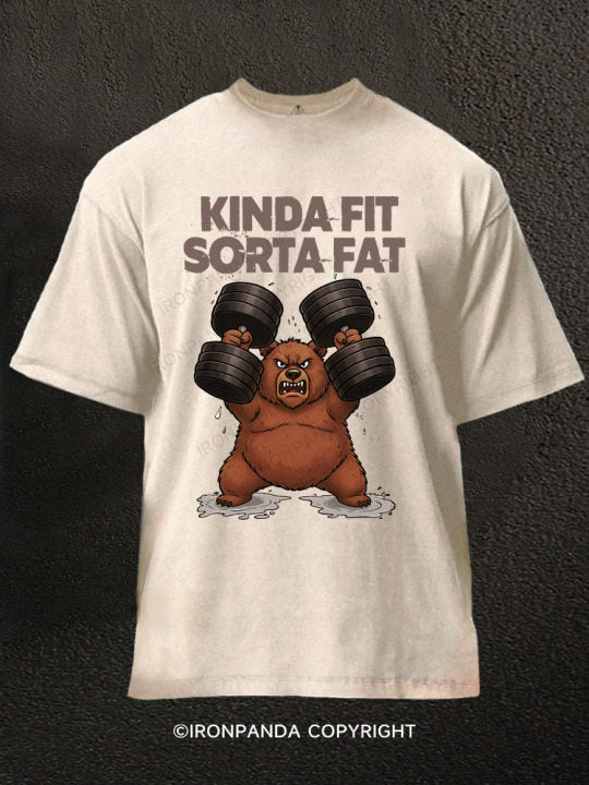 KINDA FIT SORTA FAT Washed Gym Shirt