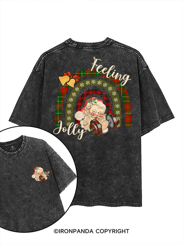feeling jolly printed Gym Shirt