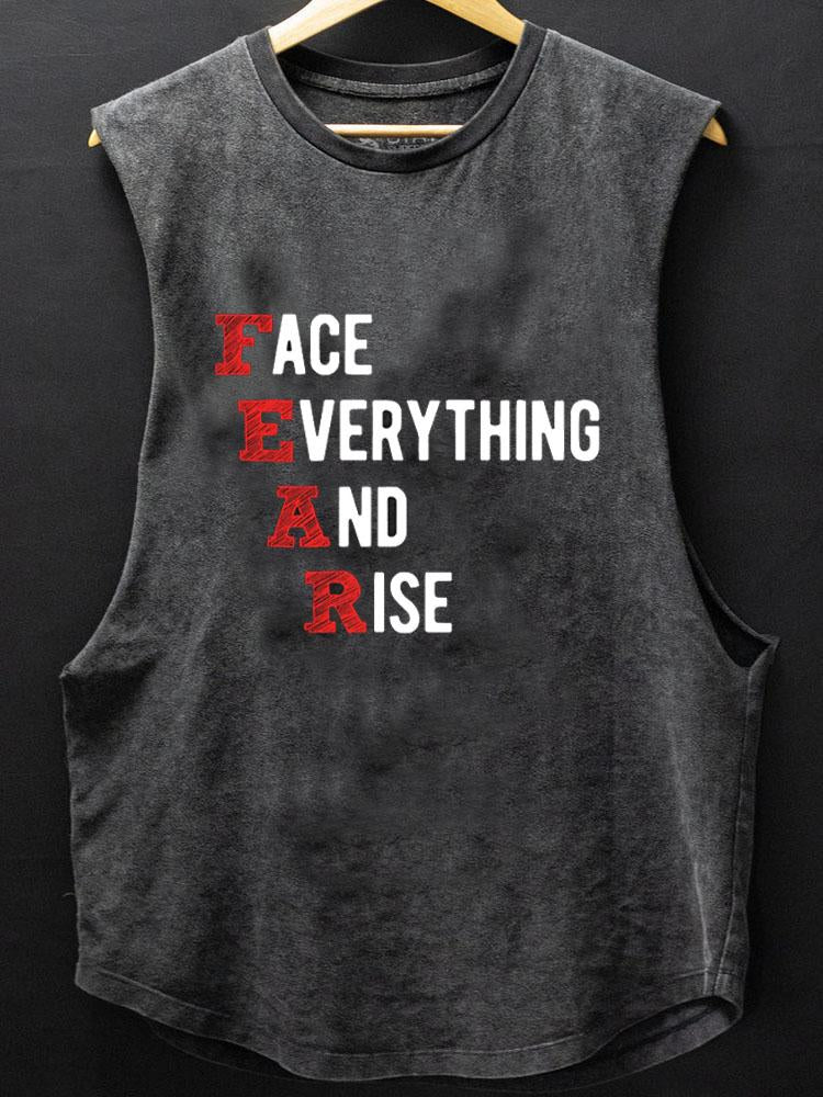FEAR Face Everything and Rise SCOOP BOTTOM COTTON TANK