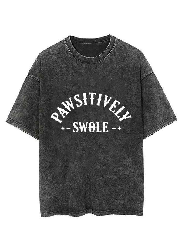 PAWSITIVELY SWOLE VINTAGE GYM SHIRT