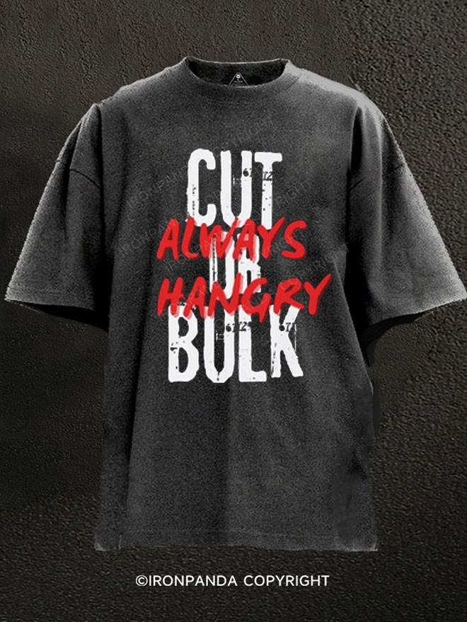 Cutting Bulking Washed Gym Shirt