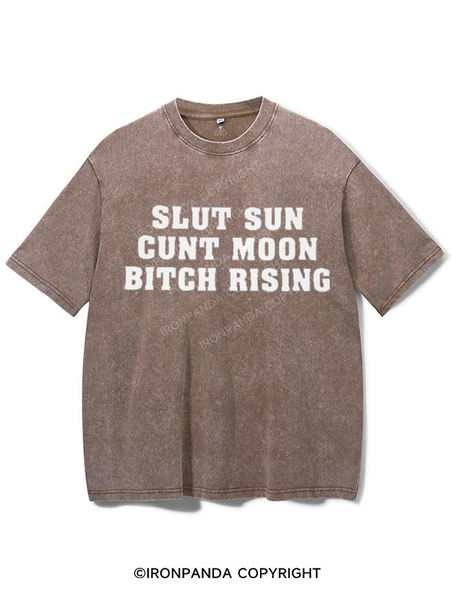 SLUT SUN CUNT MOON BITCH RISING VINTAGE GYM SHIRT