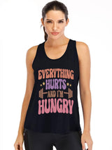 Everything Hurts and I'm Hungry Cotton Gym Tank