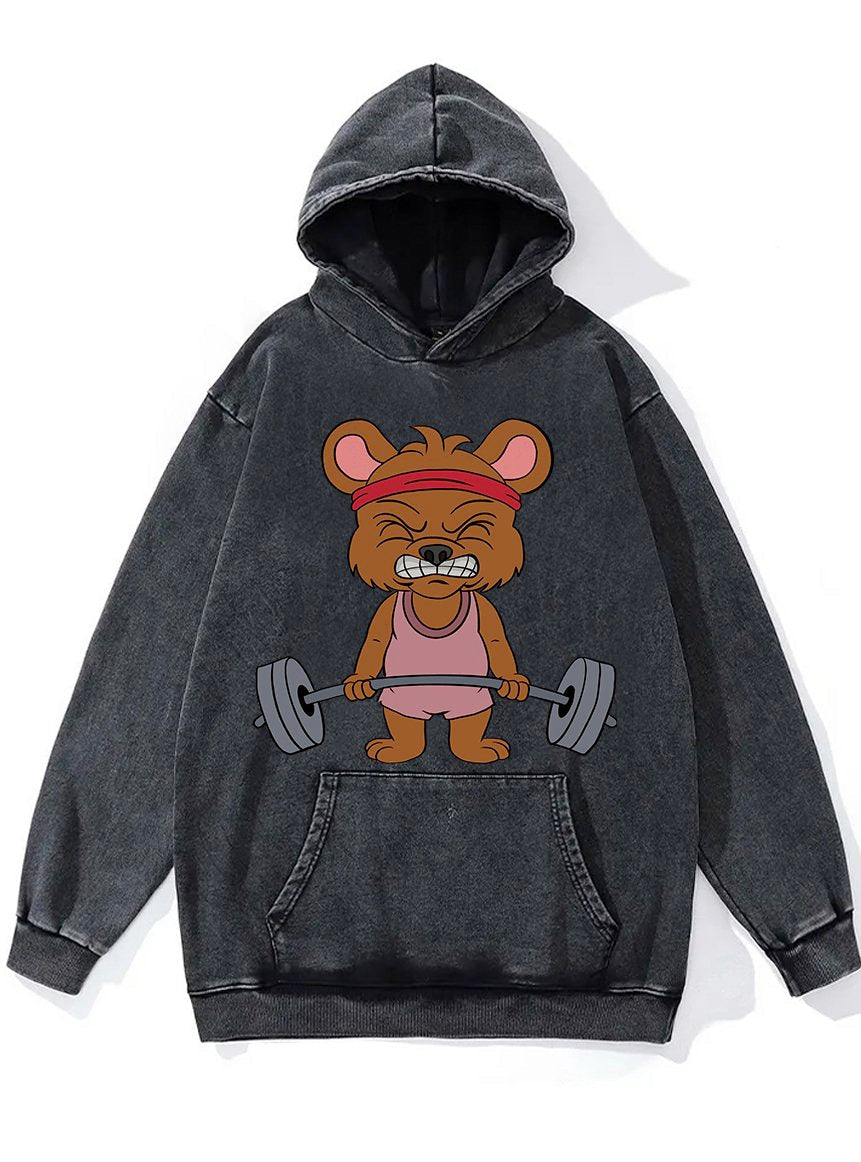 Gym Rat Washed Gym Hoodie