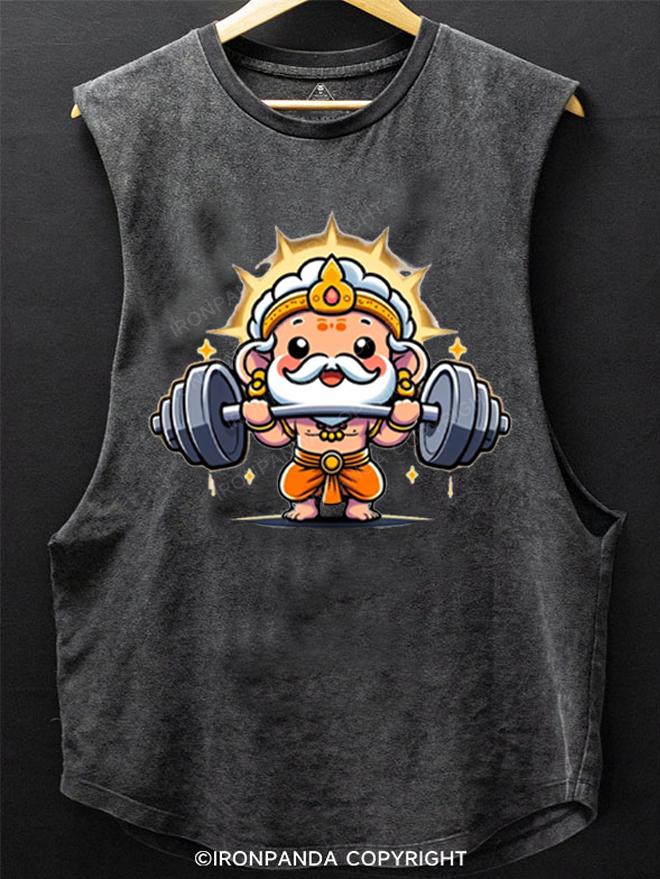 Bodybuilder God SCOOP BOTTOM COTTON TANK