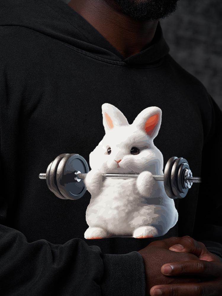 weightlifting rabbit Washed Gym Hoodie