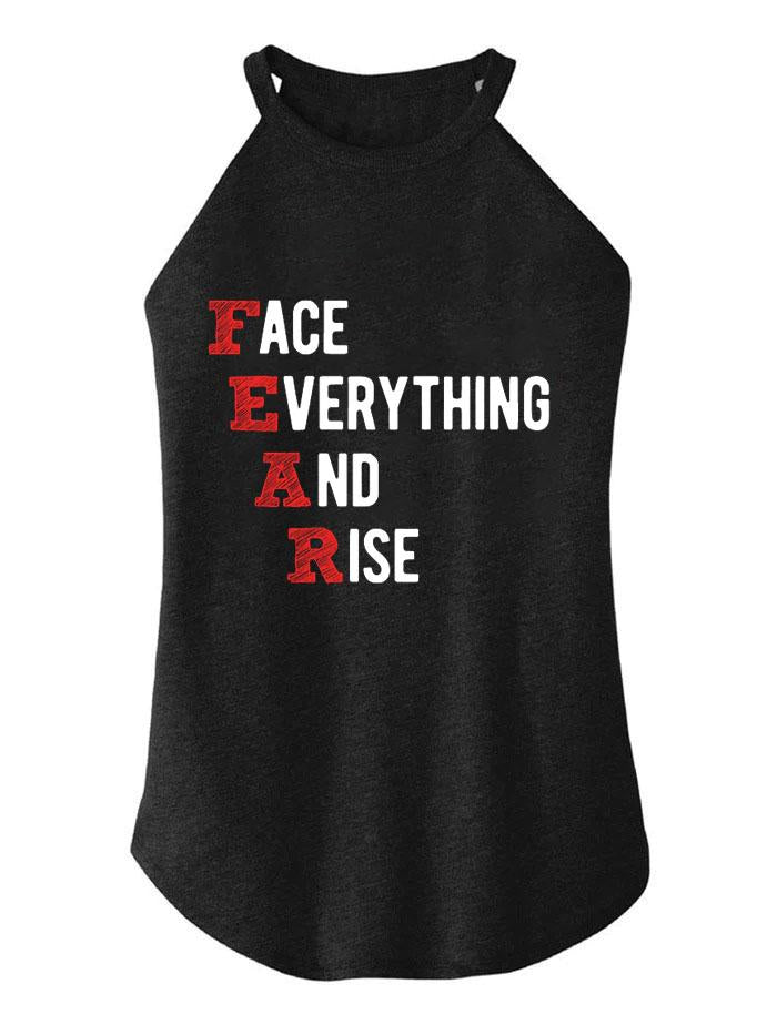 FEAR Face Everything and Rise TRI ROCKER COTTON TANK