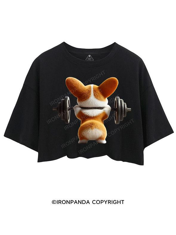 CHEEKY CORGI LIFTS CROP TOPS