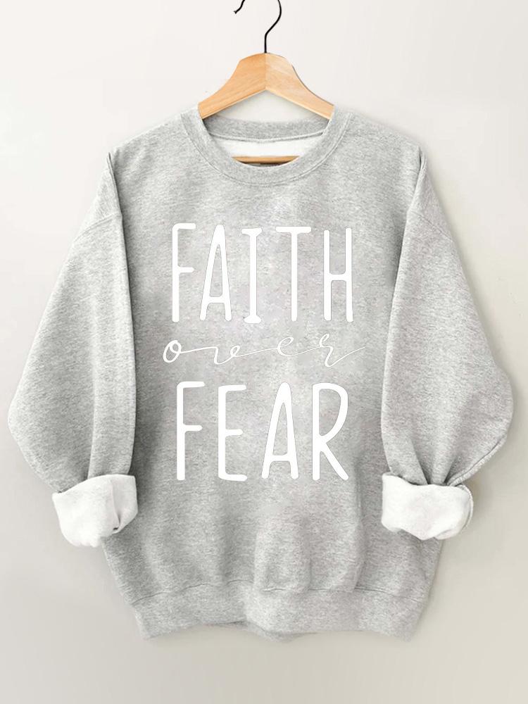 Faith Over Fear Vintage Gym Sweatshirt