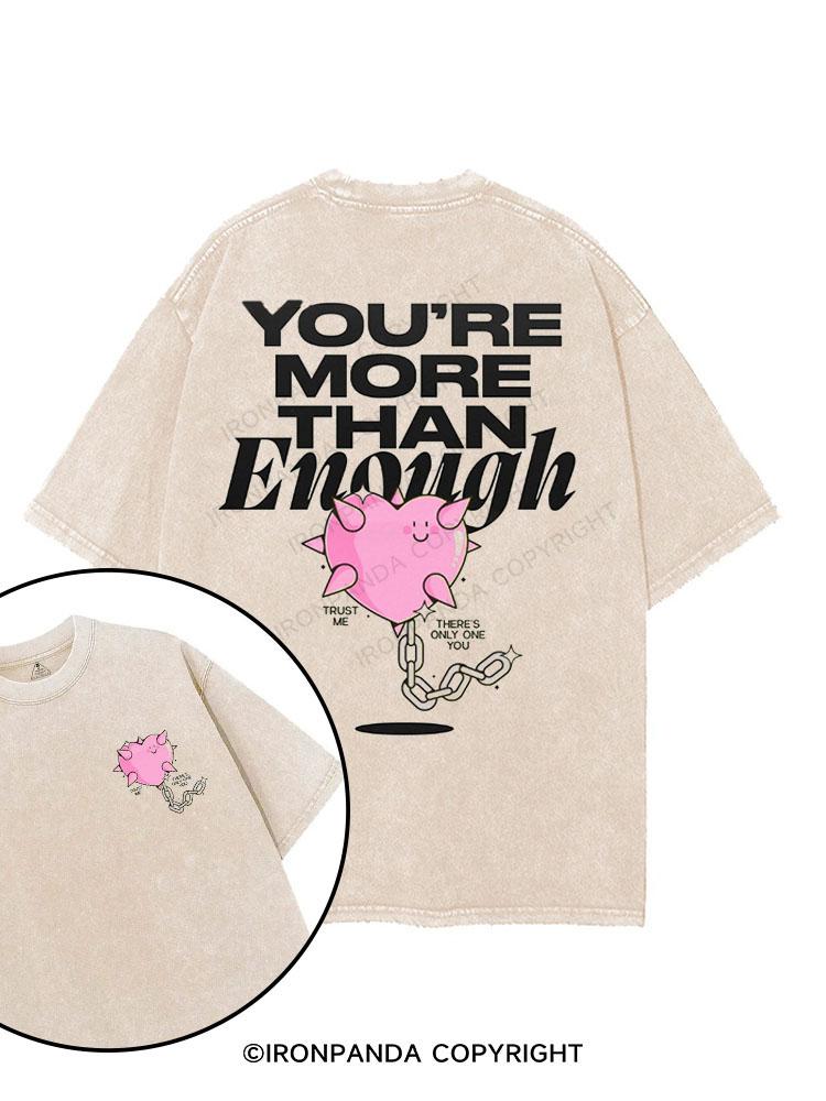 You’re More Than Enough printed Gym Shirt