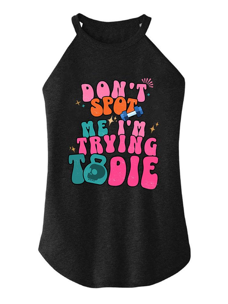 Don’t spot me TRI ROCKER COTTON TANK