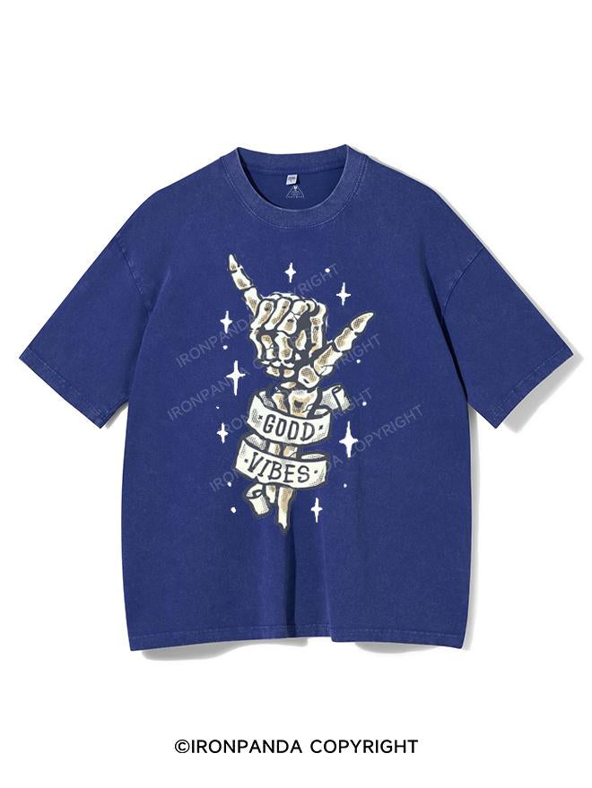 GOOD VIBES VINTAGE GYM SHIRT