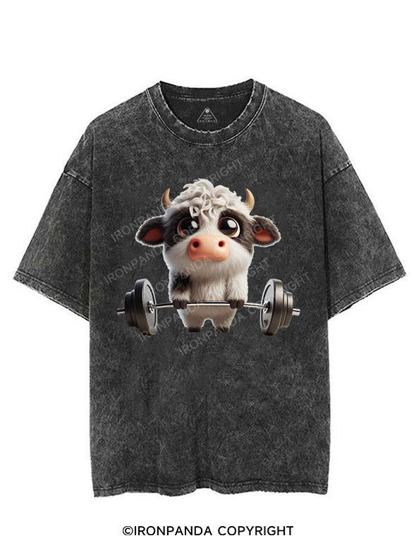 MILK POWER LIFTER VINTAGE GYM SHIRT