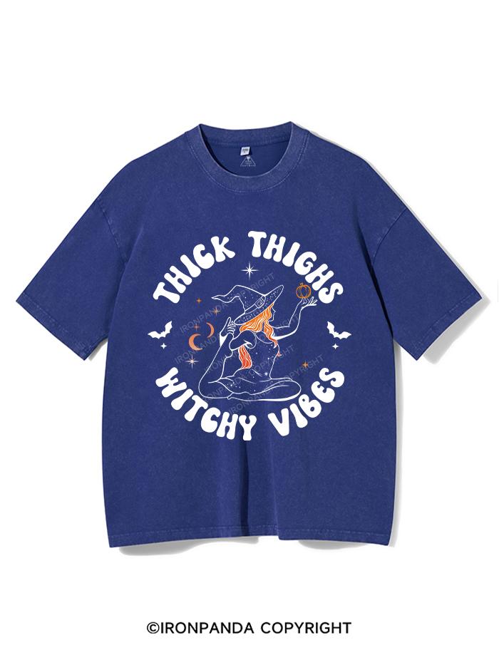 THICK THIGHS WITCHY VIBES VINTAGE GYM SHIRT