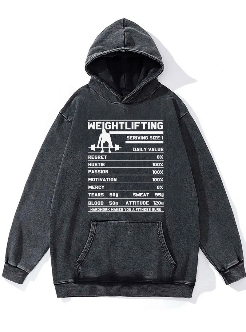 weighlifting table Washed Gym Hoodie