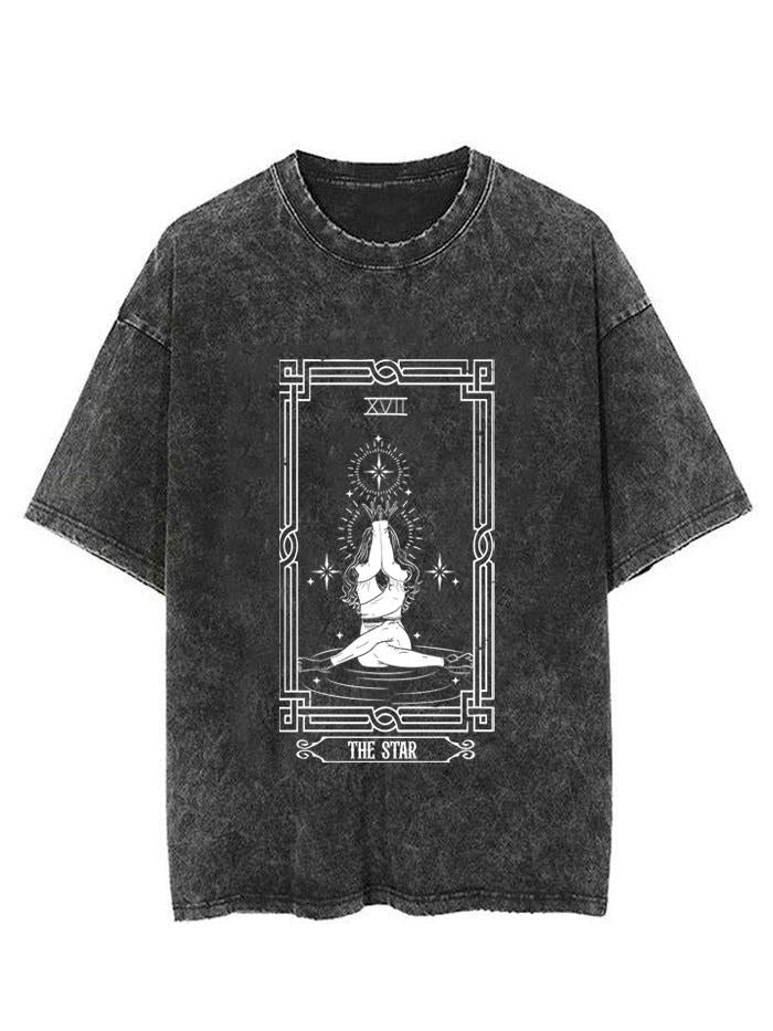 THE STAR TAROT CARD VINTAGE GYM SHIRT