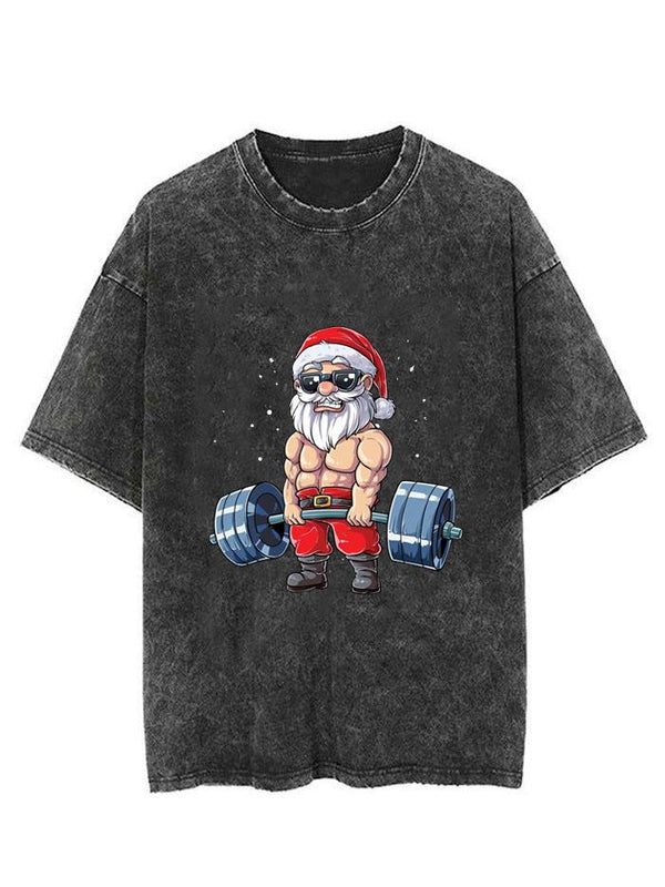 Fitness Christmas Vintage Gym Shirt
