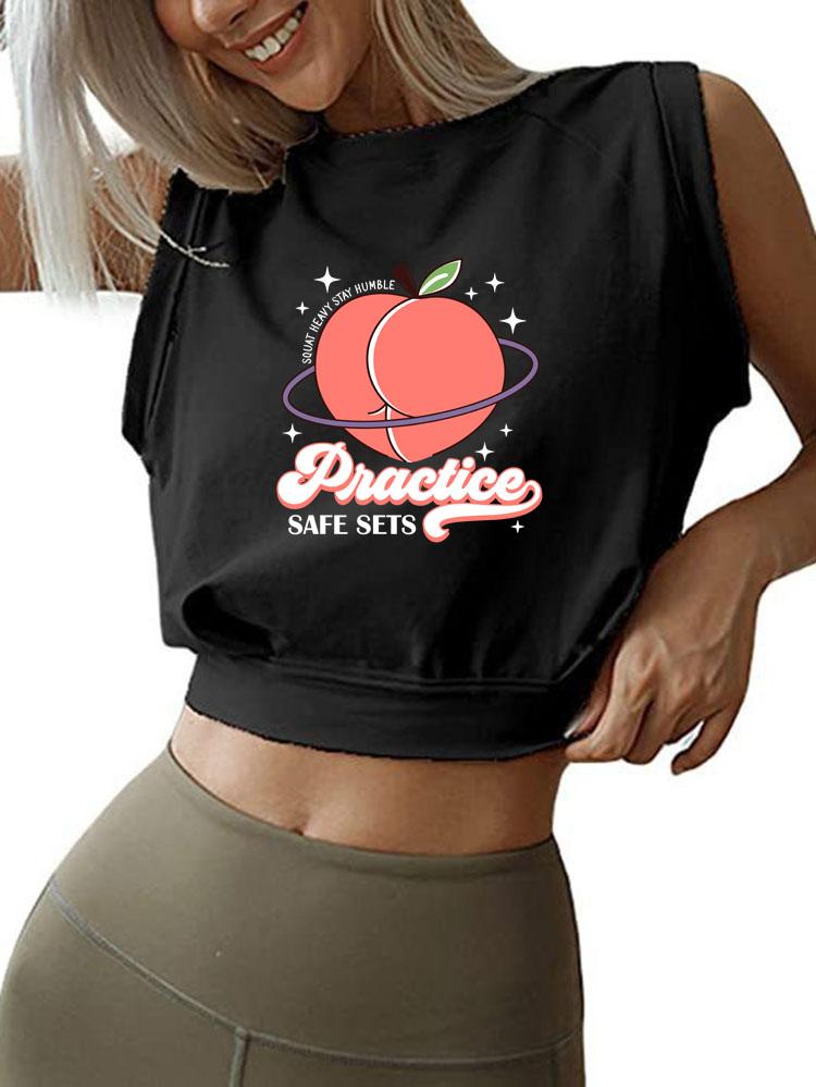 PRACTICE SAFE SETS SLEEVELESS CROP TOPS