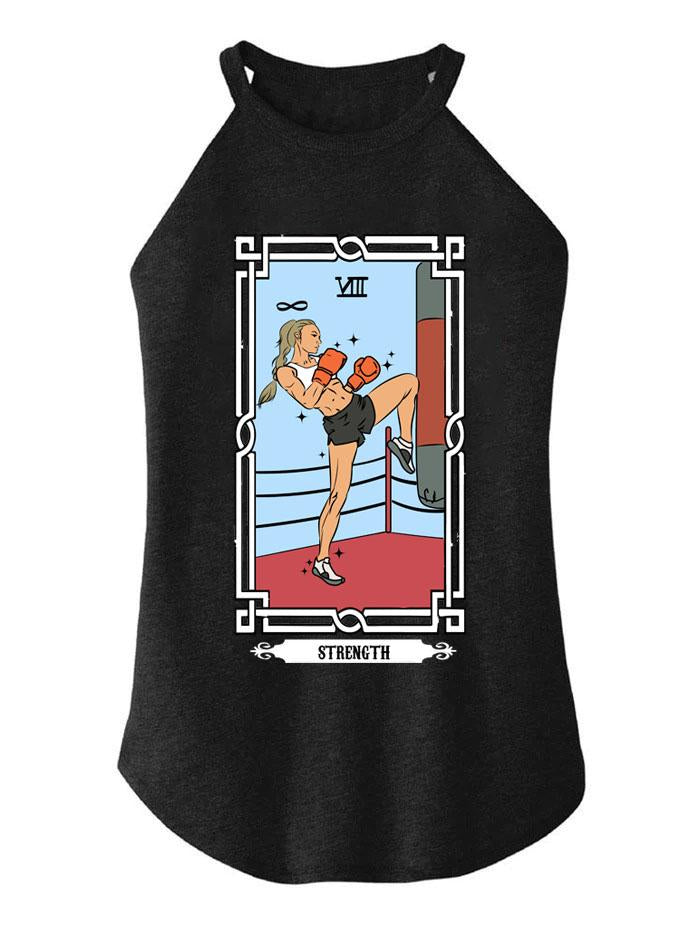 THE BOXING TAROT CARD TRI ROCKER COTTON TANK