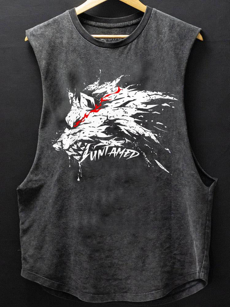 RED EYES WOLF BOTTOM COTTON TANK