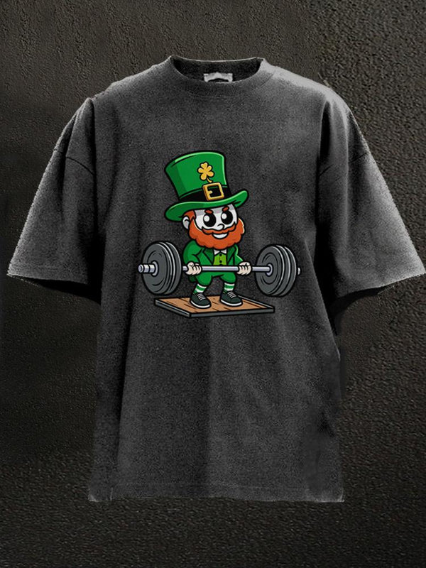 St. Patrick weightlifting Washed Gym Shirt