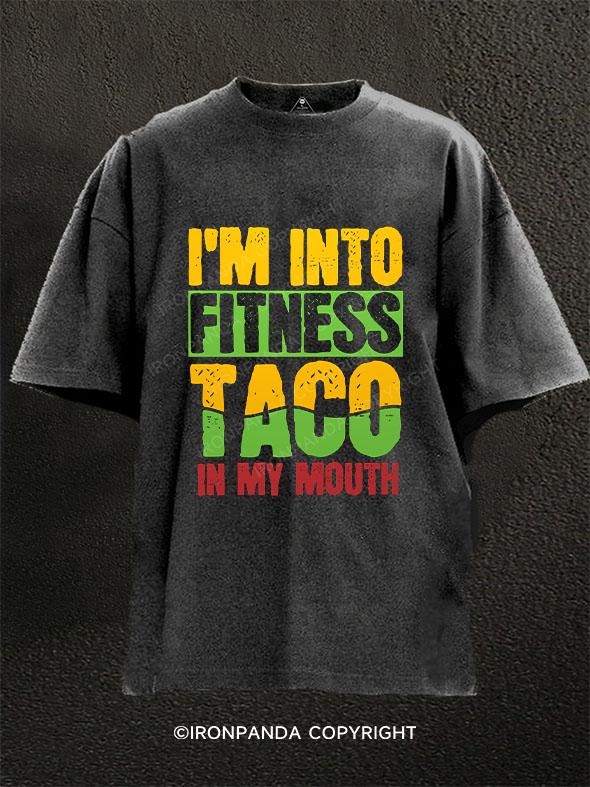 Taco Fitness Gym Washed Gym Shirt