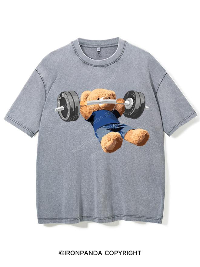 BENCH-BEARIN' TEDDY VINTAGE GYM SHIRT