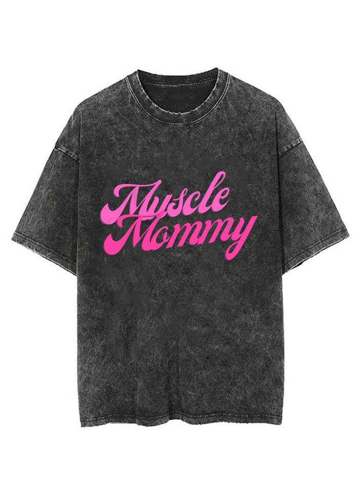 Pink Muscle Mom  Vintage Gym Shirt