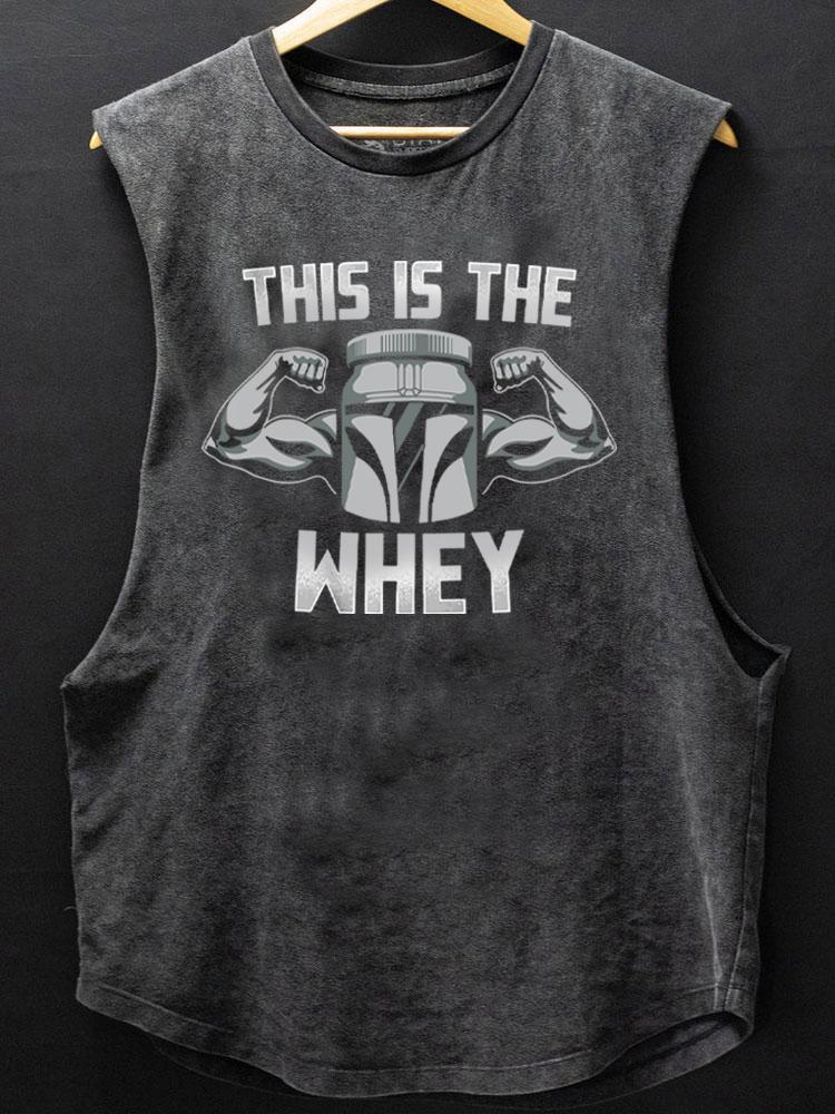 this is the whey SCOOP BOTTOM COTTON TANK