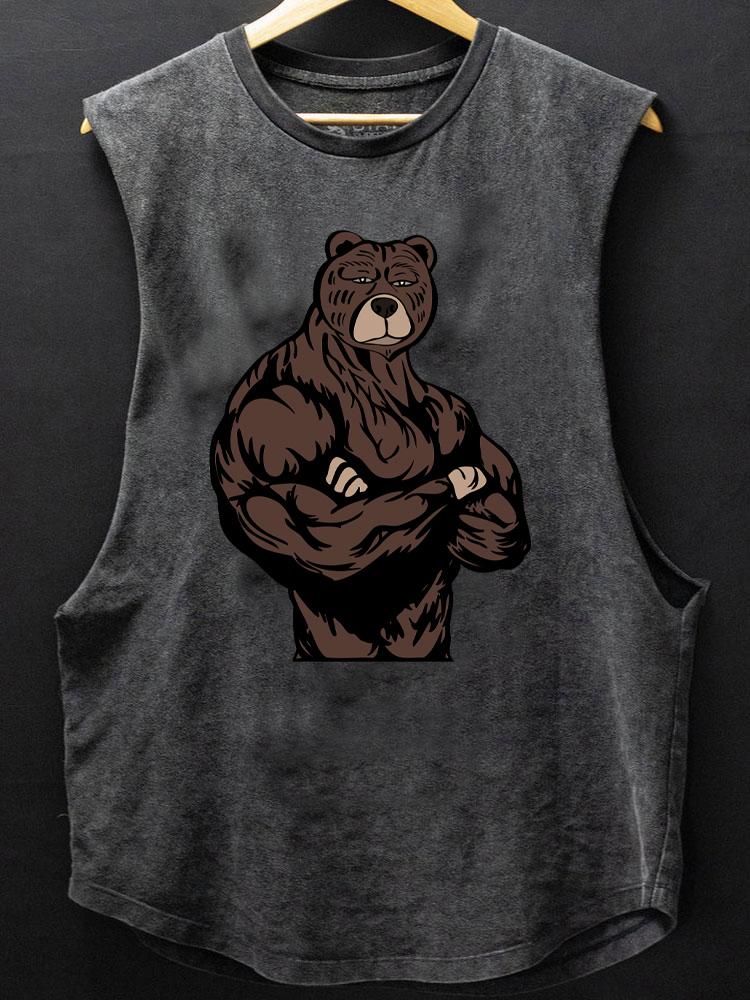 gym bear SCOOP BOTTOM COTTON TANK