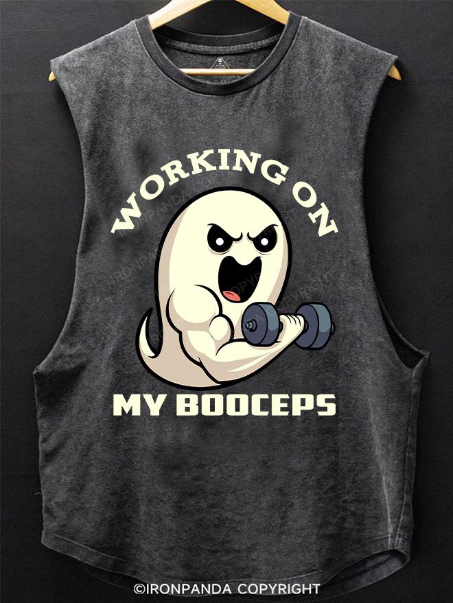 WORKING ON MY BOOCEPS SCOOP BOTTOM COTTON TANK