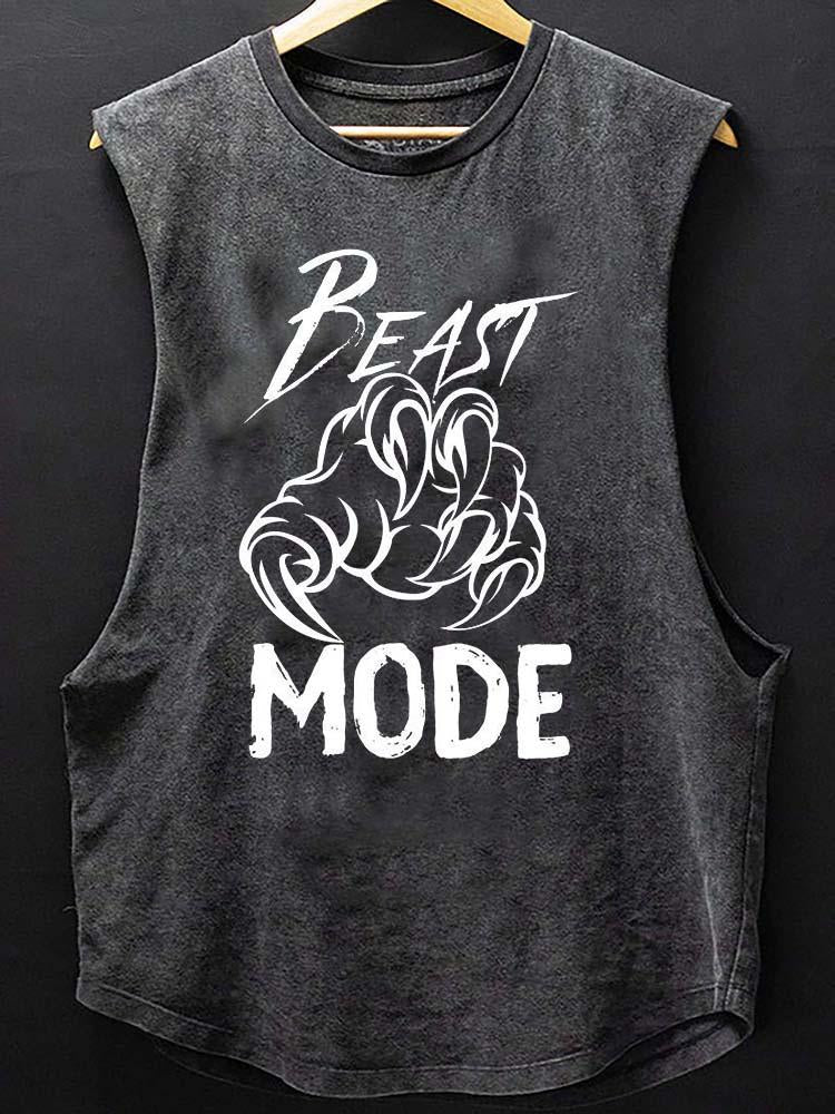 BEAST MODE  Scoop Bottom Cotton Tank
