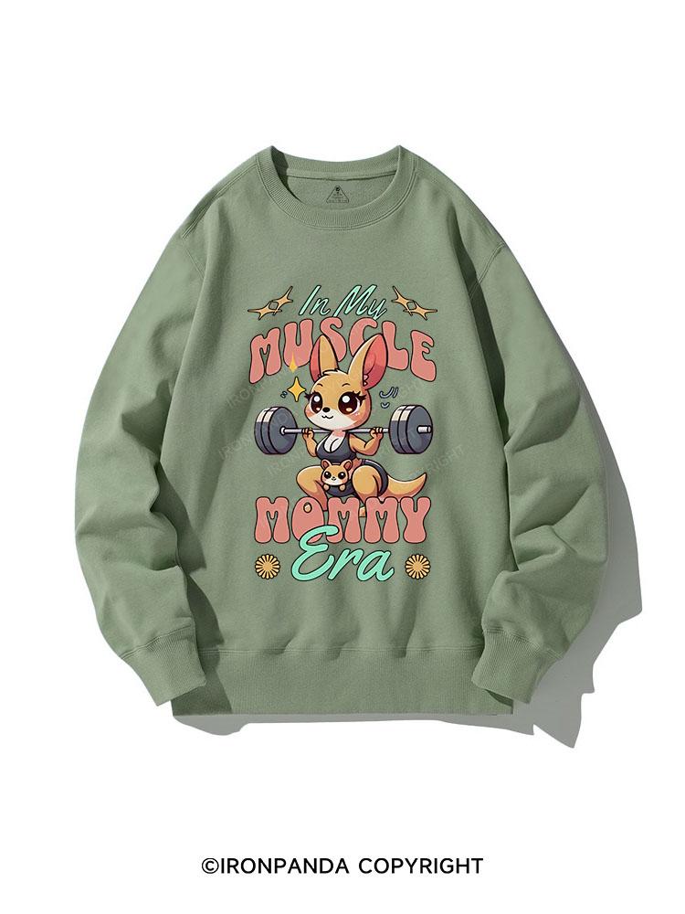 kangaroo IN MY MUSCLE MOMMY ERA CREWNECK Sweatshirt