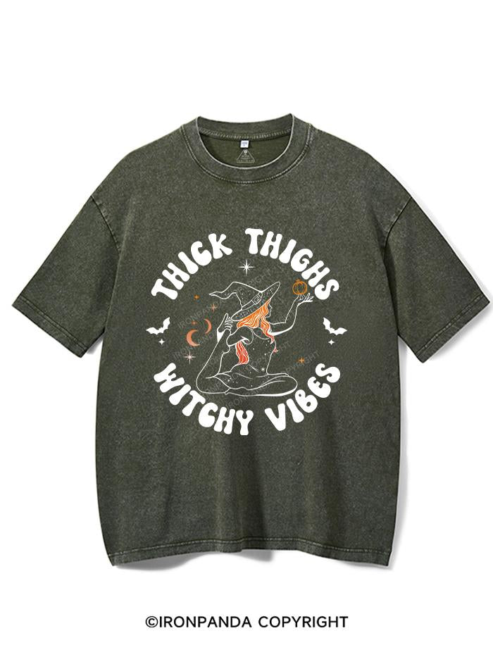THICK THIGHS WITCHY VIBES VINTAGE GYM SHIRT