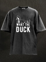What The Duck Wasted Washed Gym Shirt