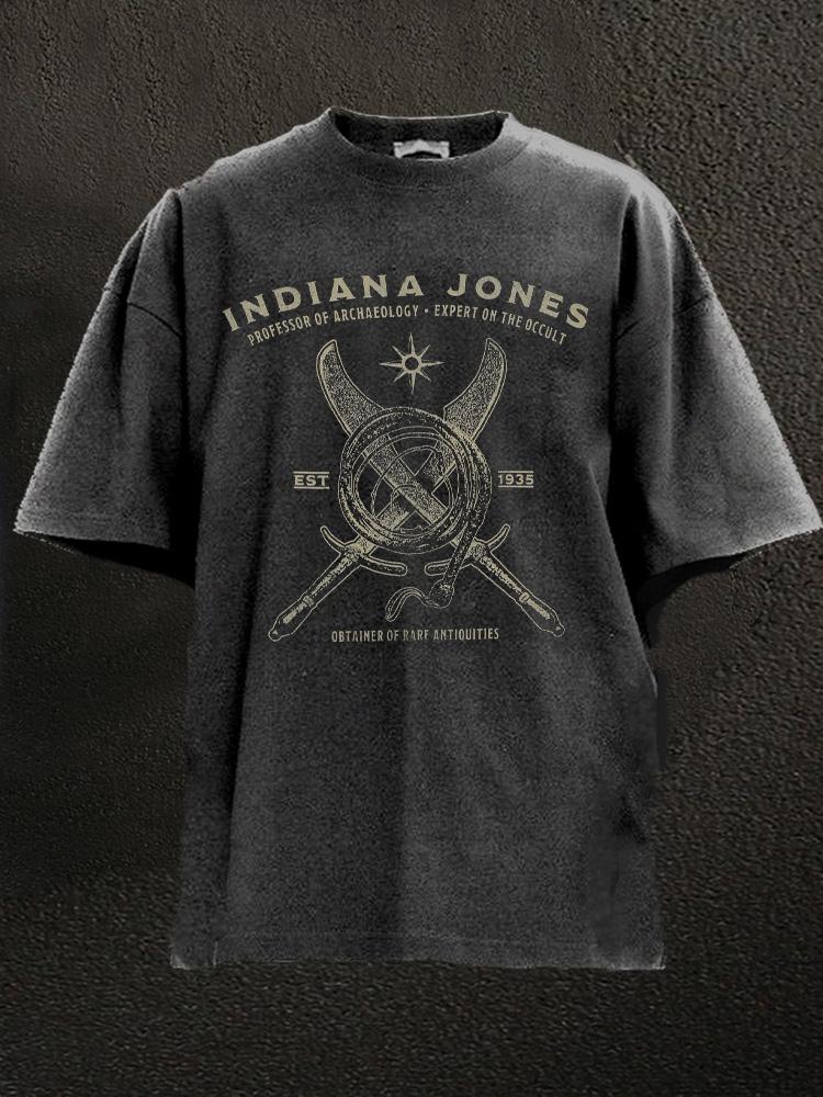 Professor of Achaeology Washed Gym Shirt