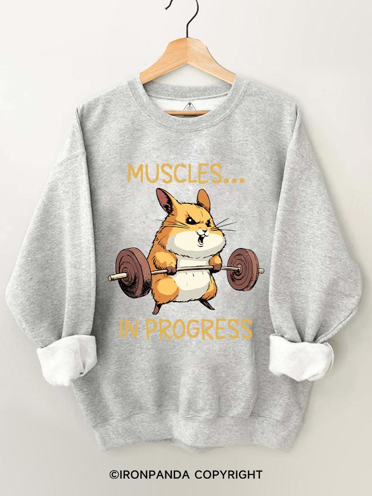 MUSCLES IN PROGRESS Gym Sweatshirt