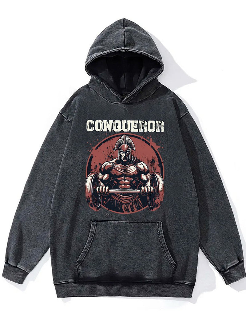 conqueror Washed Gym Hoodie