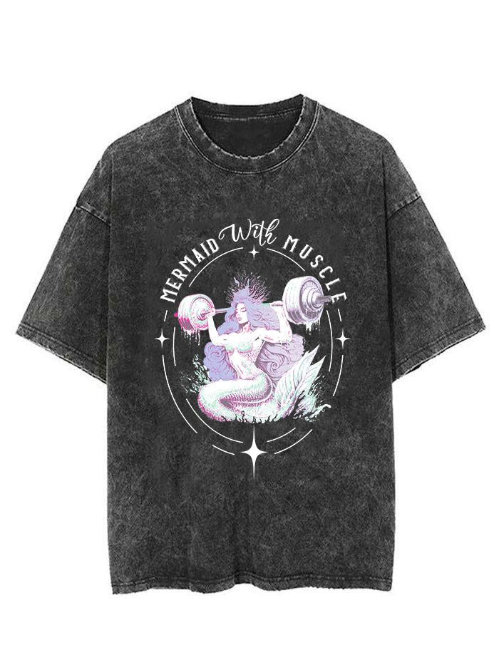 mermaid with muscle Vintage Gym Shirt