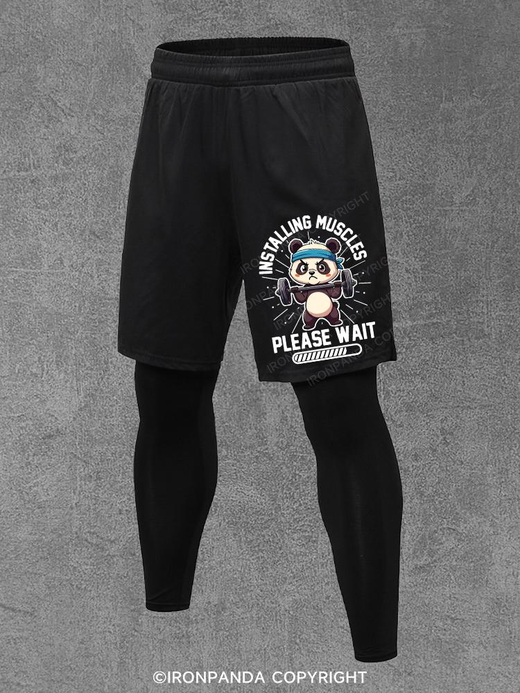 Installing Muscles Please Wait Panda Performance Training Pants