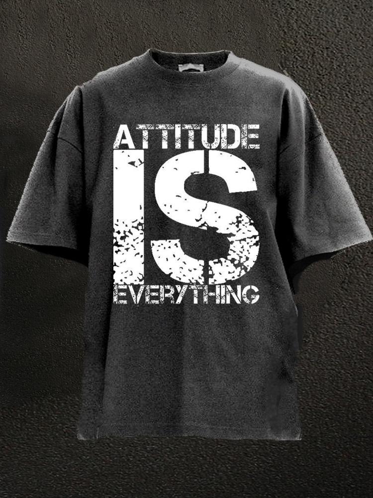 Attitude Is Everything Washed Gym Shirt